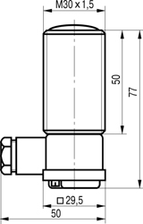 Габариты OS AT83A-43P-50-Z